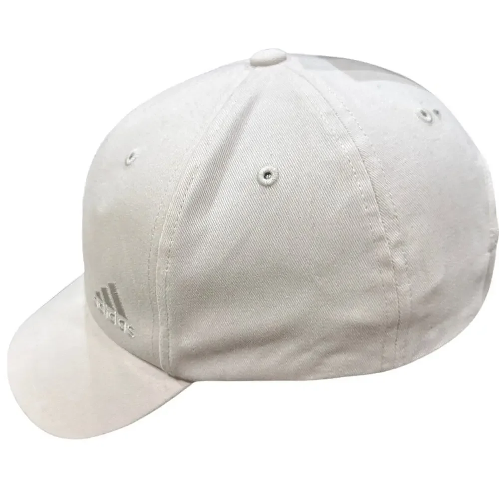 Adidas Baseball Cap Men OSFM Beige Adjustable Strapback Minimalist Aesthetic
